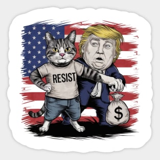 Cats Against Trump Sticker